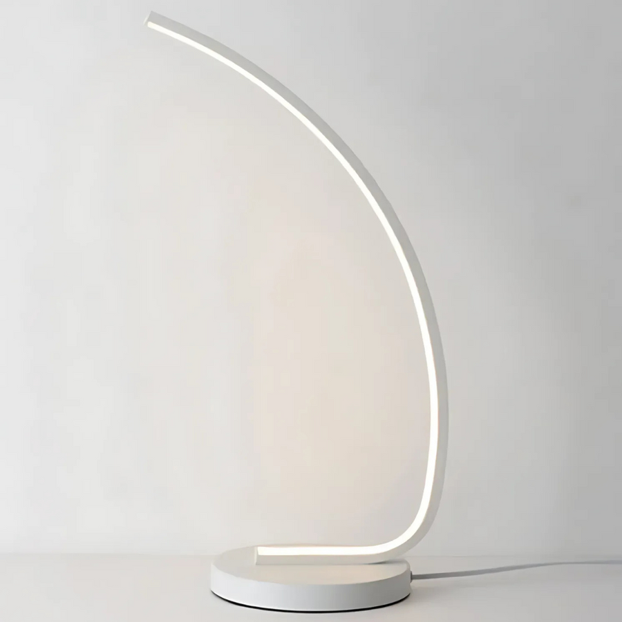 LED Veioza Nemesis, 10 W, studené/teplé/neutrálne svetlo, kov a akryl, biela
