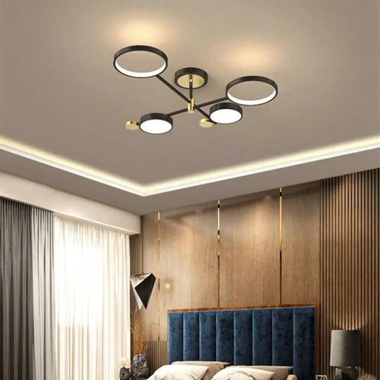 LED luster s diaľkovým ovládaním MARIA, 22W, 4 prvky, teplé/studené/neutrálne svetlo, stmievateľné, čierne LED luster s diaľkovým ovládaním Predvolený názov Alessandro Design