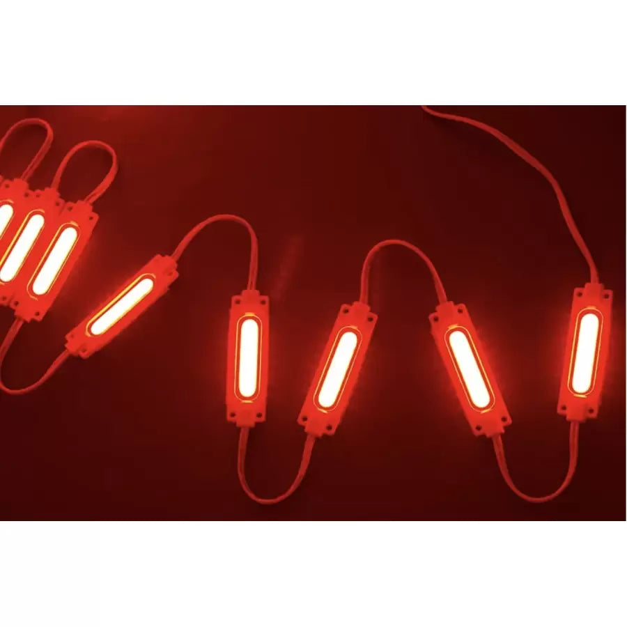 LED COB MOD 6 LED diódy 2W, červené, IP65, 12V