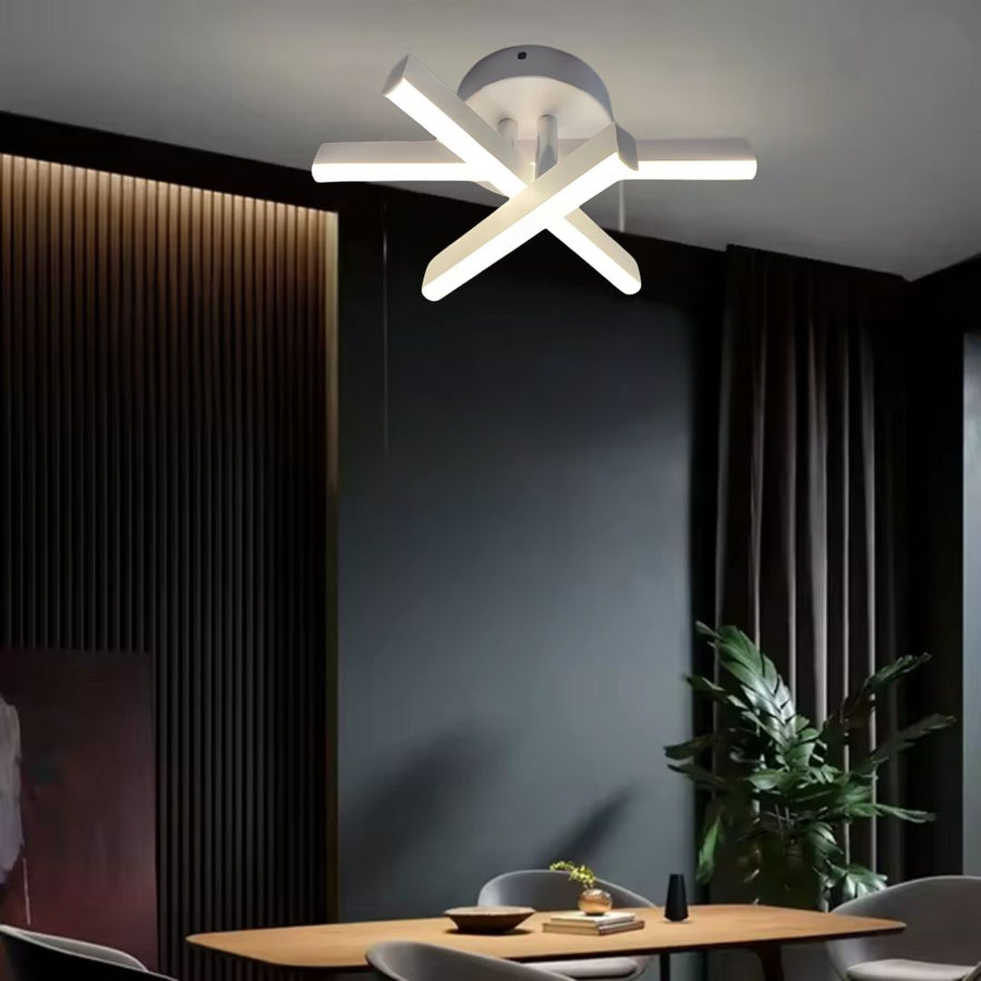 LED luster Diego, 18W, biely, kov, studené/teplé/neutrálne svetlo