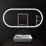 80x50cm oválne LED zrkadlo alterna Motionglow senzor Marcello Smoteble Clock Defosting System