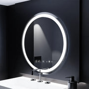 Okrúhle LED zrkadlo 70 cm Celeste Motionglow Marcello Smoteble Clock Defosting System