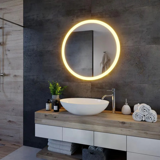 Okrúhle LED zrkadlo, 50 cm, Noxia Touch, Demister System, Stmievateľné