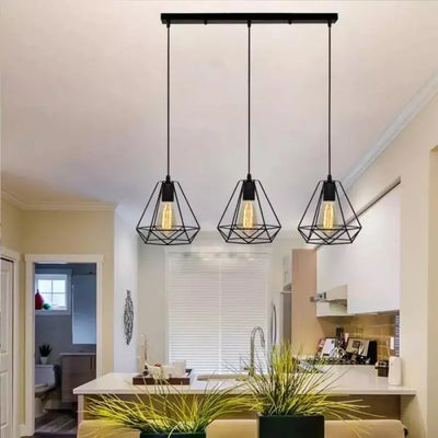 Polust Diamond Tvar, Struktur, 3xe27, čierny, kovový