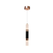 LED ADAM, 14W, akrylové a kovové, čierne so zlatým/horúcim/neutrálnym svetlom
