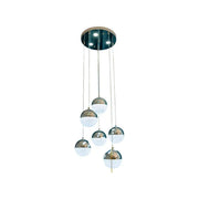 LED Jeremias Pendului s diaľkovým ovládaním, 63 W, 2,4 GHz, Simible, Metal, Chrome