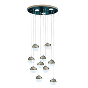 LED Jeremias Pendului s diaľkovým ovládaním, 132 W, 2,4 GHz, Smutable, Metal, Chrome