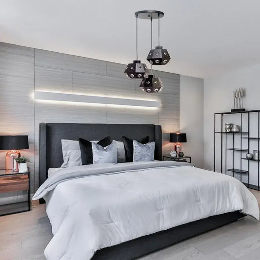 Margareta Pendulum, 3*E27, čierna, kovová a krištáľ, 2857/3