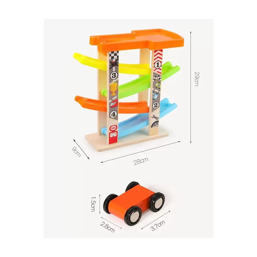 Trať so 4 poschodiami automobilov