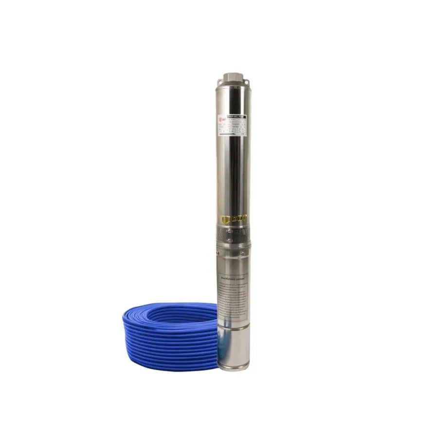 Vysoko -deep ponorné čerpadlo, DDT, 1500 W, 7 m³/h, 7 turbín, nehrdzavejúca oceľ, 30 m kábel