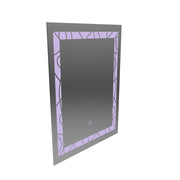 Zrkadlové LED obdĺžnikový 60x80cm Deco rám základný dotyk