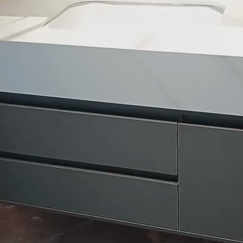 Súprava kúpeľňového nábytku SANTORINI, 80x50cm, 2 kusy, sivá a biela