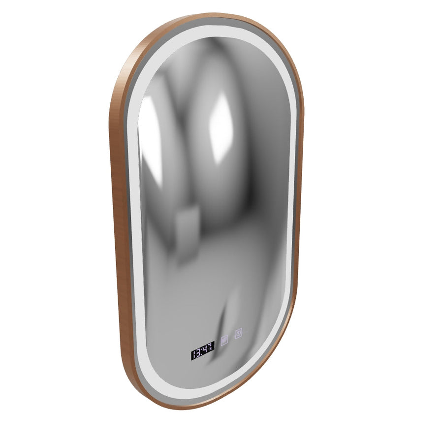 LED dotykové zrkadlo Import Systém 50x80 cm rámu Rose Gold