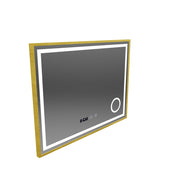 Zrkadlo LED Touch Rolf Rolf Systémy, hodiny a teplota 80x60 cm Golden Ramahed Cosmetics Lup