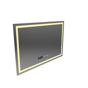 Zrkadlo LED obdĺžnikový obdĺžnik 120x80cm Vérité Motionglow Marcello, deaktivujúci systém, teplomer a hodiny, daimable