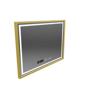 LED obdĺžnikové LED zrkadlo 80x60cm Crystallo Motionglow Marcello Smoteble Clock Defosting System