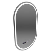 Oválne LED zrkadlo 50x80cm Eminence Motionglow MARCLELEL SMEABLE CLOCK SYSTÉM A SMIELOBNÝ TERMOMERMOMOMOMOMOMER