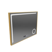 LED zrkadlové snímač Motionglow Francesca 80x60 cm studené svetlo/studené/neutrálne stlmiteľné systémy Zvyšovanie hodín Marcello Funghhi Zbierka