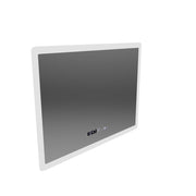 Obdĺžnikové LED zrkadlo 50x70cm Zampa Sensor Motionglow Marcello Clock Defrition System a Smoteble Therometer