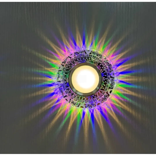 LED bodové, FARBSPIEL II, 5W, okrúhle, RGB/neutrálne svetlo, priehľadné