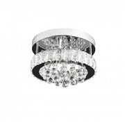 LED krištáľový luster ABEL 22W, priemer 25cm, studené/teplé/neutrálne svetlo, lesklý chróm