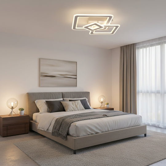 Horetensia LED luster s diaľkovým ovládaním, 116W, stmievateľný, teplé/neutrálne/studené svetlo, biele LED luster s diaľkovým ovládaním Predvolený názov Alessandro Design