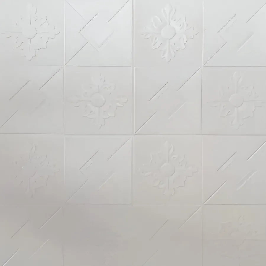 Sada 10D samostatne 3D mäkkej peny, 70cmx70cmx2mm, biela