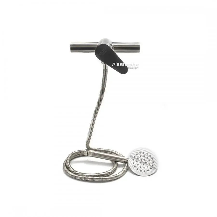 Batéria a hadica, nehrdzavejúca oceľ 304, satén, LY011