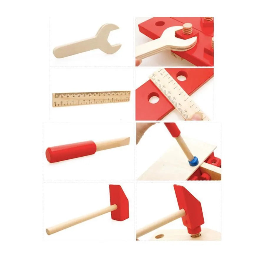 Typ hračky s malými remeselnými stoličkami, 48 kusov, drevo