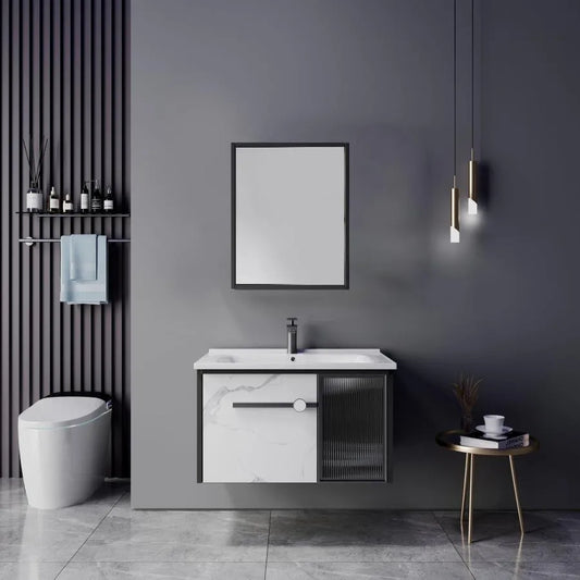 Kúpeľňový nábytok sada 60x47cm 3 biele -biele kusy