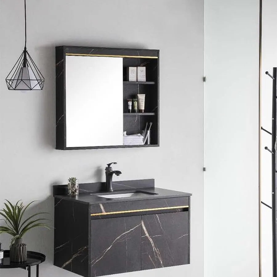 Súprava kúpeľňového nábytku 60x50cm 2 kusy čierna