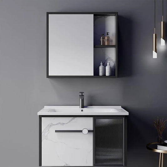 Kúpeľňový nábytok sada 80x47cm 3 biele -biele kusy