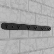 Podpora uterákov a kúpeľňové doplnky 45 cm čierny hliník