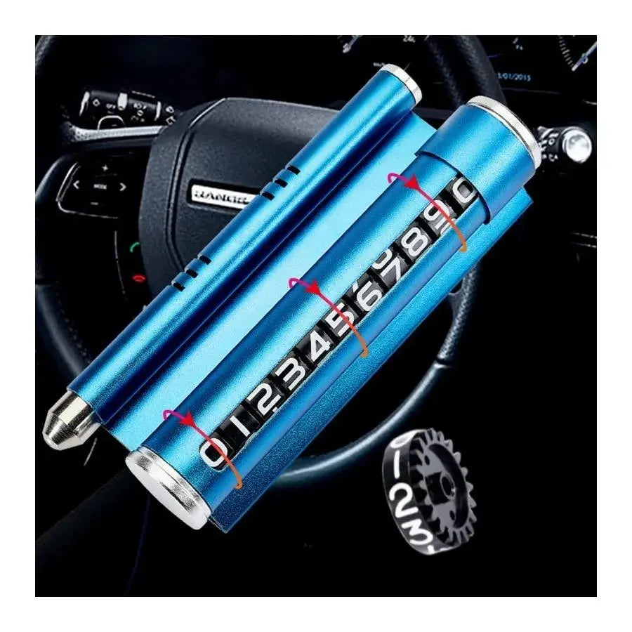 Podpora automobilu na zobrazenie telefónneho čísla, modrá