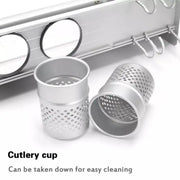 Kovová podpora pre kuchynské náčinie, satén, kov