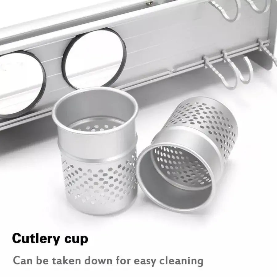 Kovová podpora pre kuchynské náčinie, satén, kov