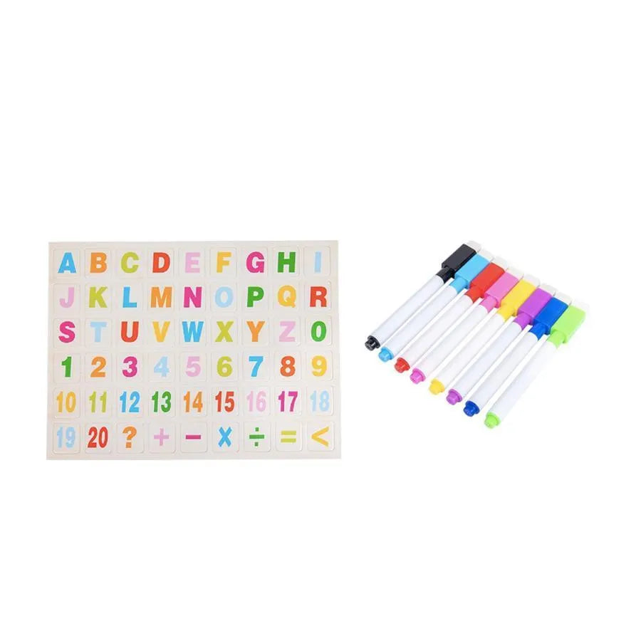 Montessori Multunkčný vzdelávací magnetický stôl s milovníkmi, 8 Carioci, drevo a plast