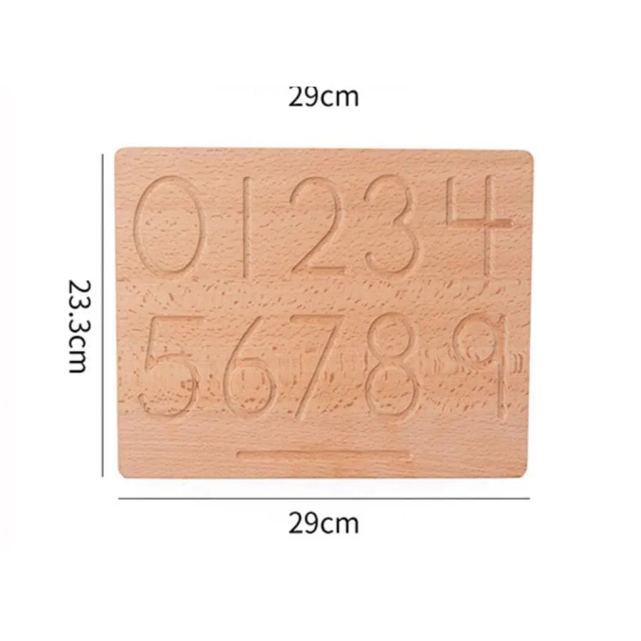 Dvojitý vzdelávací stôl s geometrickými číslami a tvarmi, 2 kusy, drevo