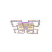 LED luster s diaľkovým ovládaním Leila, 362W, White, Daisy, RGB