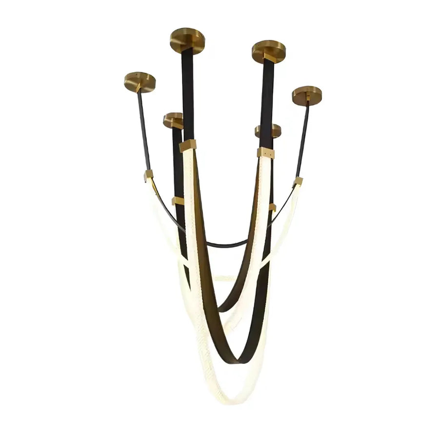 Candelabru Modern, LED, ARIA Largo, 31W, lumina Calda, Negru