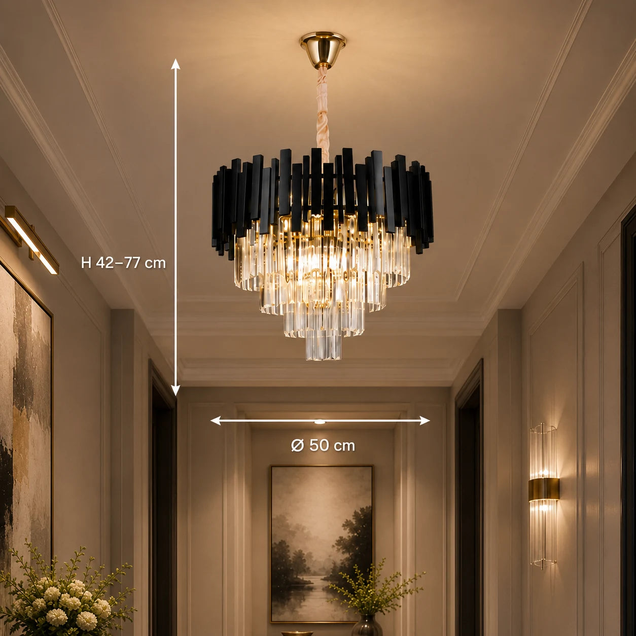 Candelabru Cristal BLOIS Eleganza 8xE14, Diametru 50cm, Negru, Inaltime Reglabila - 01_CC110:500BK.png