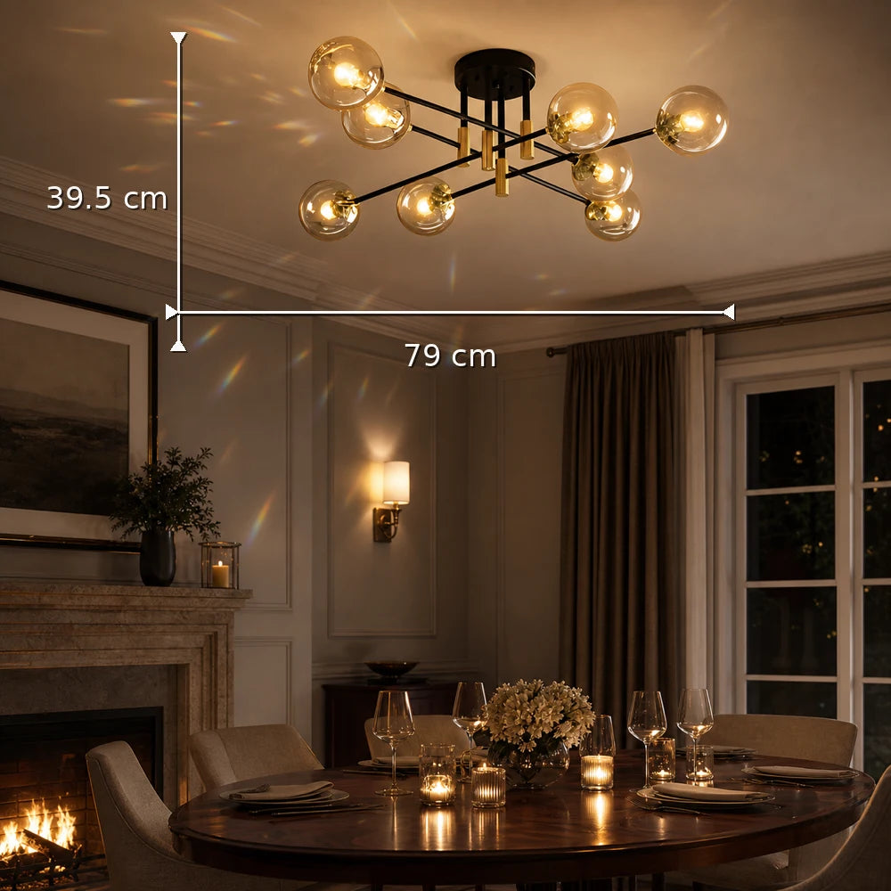 Lustra Morena, 8xE27, Negru Auriu, Metal - 01_LC807-8.png