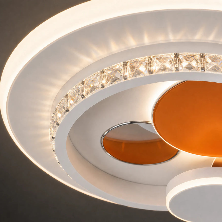 Lustra LED cu cristal HELIOX, 40W, 4 Cercuri, lumina Rece/Calda/Neutra, Alb - 02_LL653-300OR.png