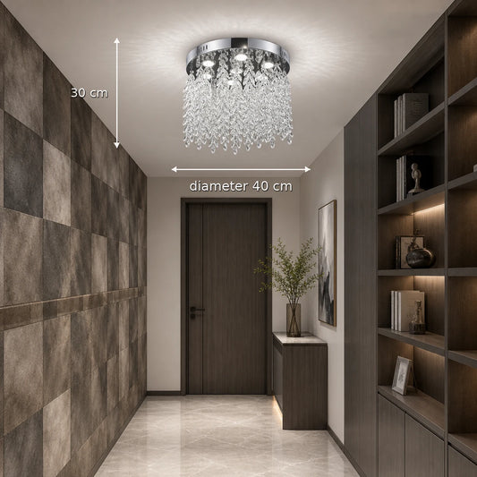 Candelabru LED Cristal LLC210/400CH Rotund, 22W, Lumina Rece/Calda/Neutra, Cristal, Crom Lucios - 02_LLC210-400CH.png