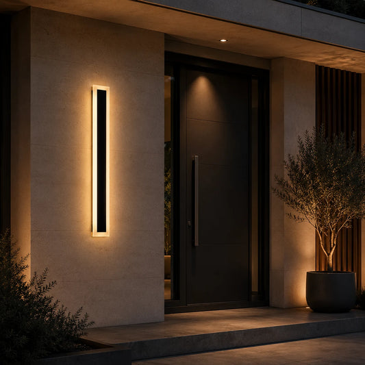 Aplica LED de Exterior Mack, Lungime 30cm, 4W, IP65, Metal, Liniar, Negru - 03_AX200-300BK.png