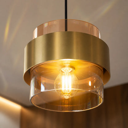 Lustra Suspendata LC866/1TN, 1XE27, Inaltime Reglabila, Sticla si Metal - 04_LC866-1TN.png