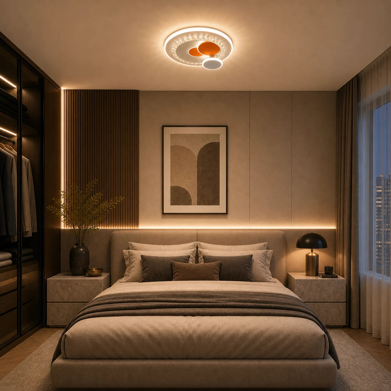 Lustra LED cu cristal HELIOX, 40W, 4 Cercuri, lumina Rece/Calda/Neutra, Alb - 04_LL653-300OR.png