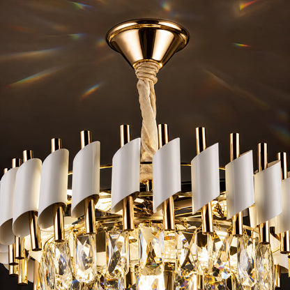 Candelabru Cristal VERSAILLES Nobile 5xE14, Diametru 40cm, Auriu Lucios si Alb - 05_CC900-400WH.png