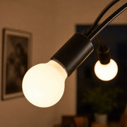 Lustra Modernist Penta 5, 5x E27, Negru, Design Modern - 06_LC366-5BK.png