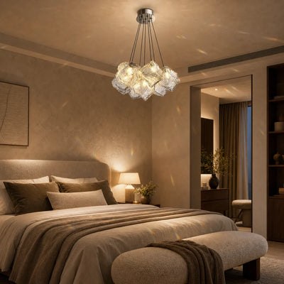 Luster ECOLUCE MODERN, Glóbus, 7xE27, Nastaviteľná výška, Chróm